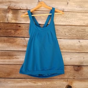 Toad&Co Blue Built in Bra Tank Medium